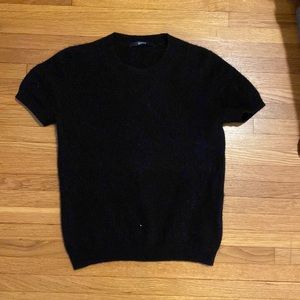 Small black cashmere top